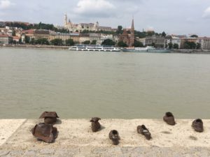 shoes on Danube
